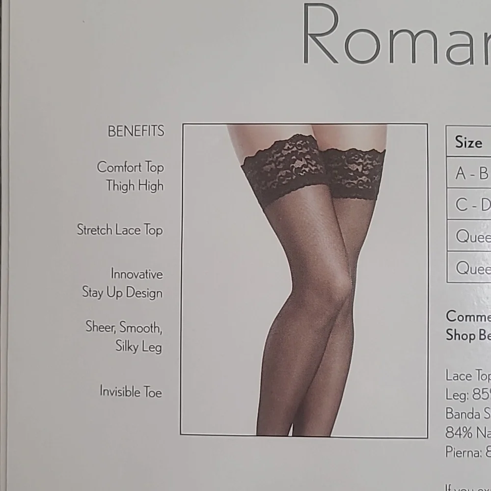 Berkshire Romantic Black Queen Lace Top Thigh Highs